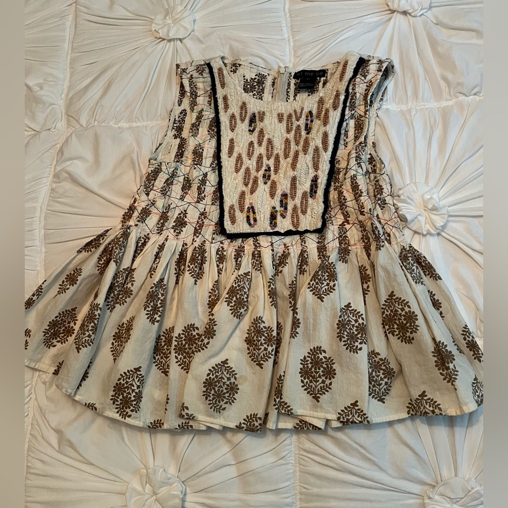 Sleeveless top from Anthropologie